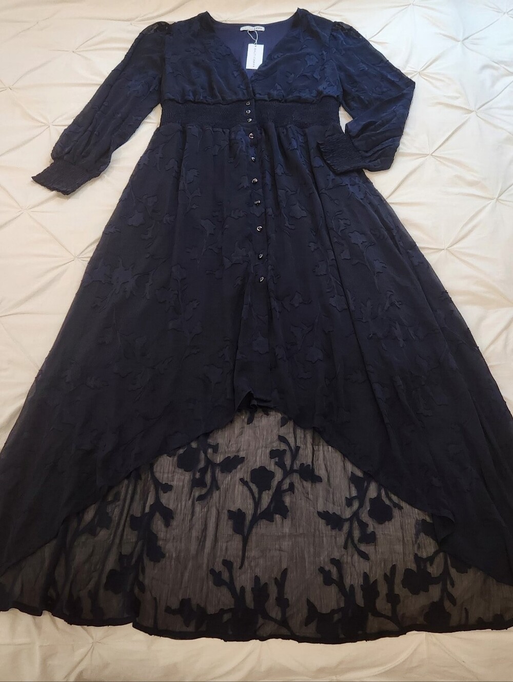 Baltic Born Mayfair High Low Maxi Dress Navy XL - Picture 11 of 14